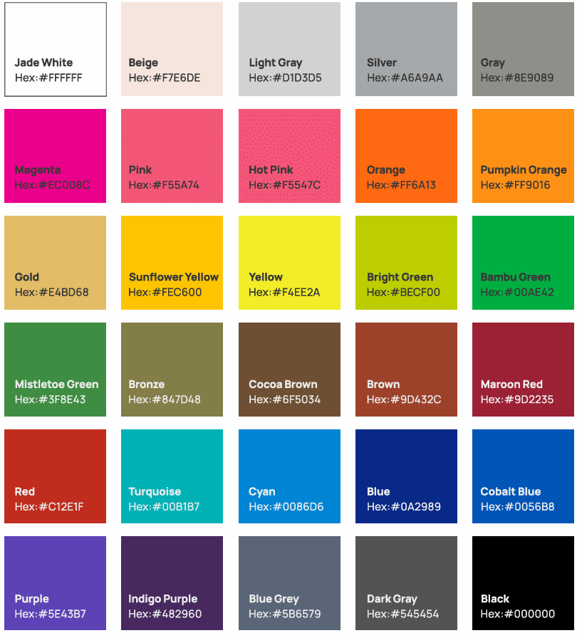 Basic Farbpalette