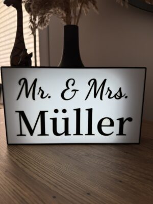 Mr. & Mrs. - Lichtbox